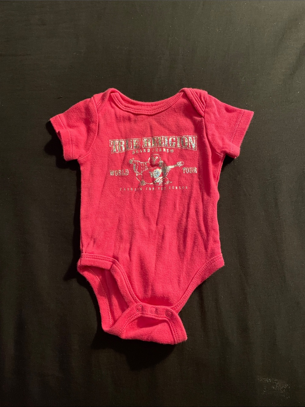 True Religion Hot Pink Toddler One-Piece Bodysuit
